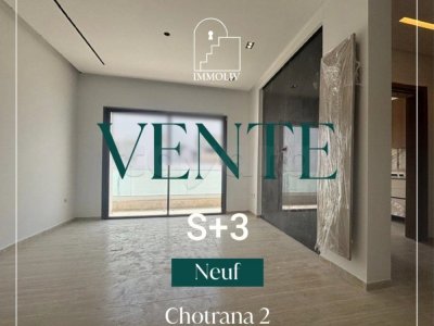 A vendre Appt S+3 direct promoteur à Chotrana 2