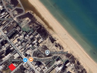 À VENDRE : Terrain d’exception de 550 m² – Raoued Plage