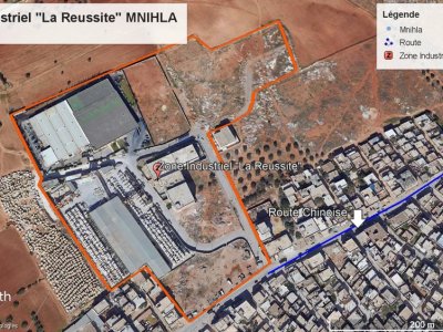 Vente de lots de terrains viabilisés Zone industrielle de M'Nihla