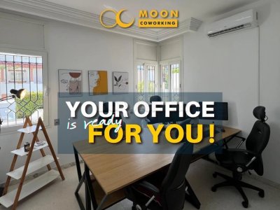 Bureau Privé à Louer au sein de Moon Coworking Space – ennaser