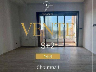 A vendre un Appt S+2 neuf à Chotrana 1