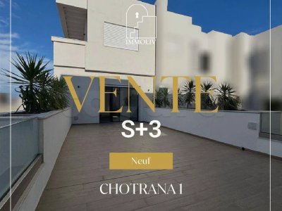 A vendre un appartemnt S+3 neuf à Chotrana 1