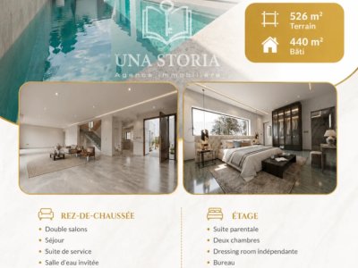 À vendre Villa S+5 de très haut standing avec piscine à Chotrana 3