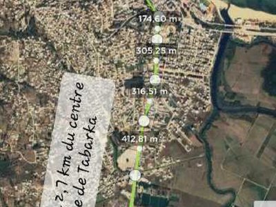 terrain constructible à Tabarka Tunisie