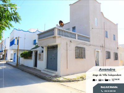 à vendre étage de villa s+2 indépendant à borj arif mahdia