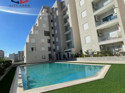 A Vendre  S+2, RDC dans une résidence Haut standing  avec une belle piscine   à AFH2 Mrezga Nabeul.