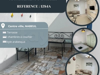 A louer Appartement S+2 style arabesque au plein centre villa Nabeul