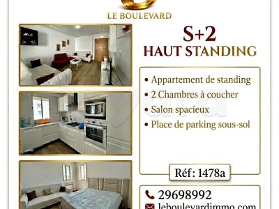 A Louer Appartement S+2 Haut Standing à AFH Mrezga, Nabeul