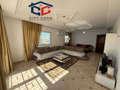 location annuelle : Premier étage de villa S+3 Meublée dans un endroit calme à AFH2 Mrezga Nabeul.