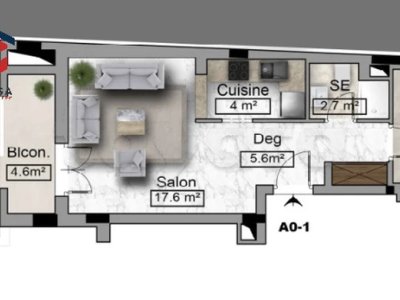 A vendre: S1 avec jardin dans une résidence avec piscine à l'AFH Mrezga