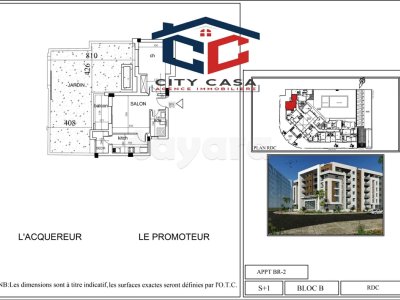 A Vendre un S+1 avec jardin, bien orienté, en cours de construction à AFH Mrezga Nabeul