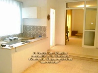 Location Appart. 1 pièce à La Soukra (La Soukra) - S1 meublé 500 par semaine -