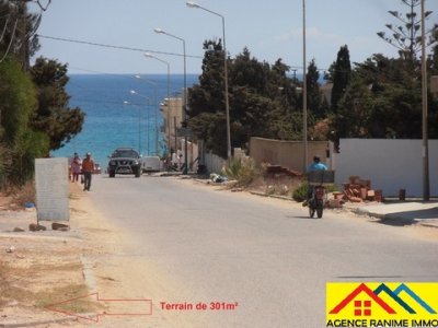 Terrain Terrain nu à Cite Touristique (El Haouaria) - Terrain a la plage de 301m2 a la plage el haouaria