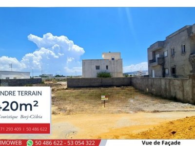 Terrain Terrain nu à Borj Cedria (Hammam Chatt) - Terrain de 420 m2 à 550 dt le m2 -