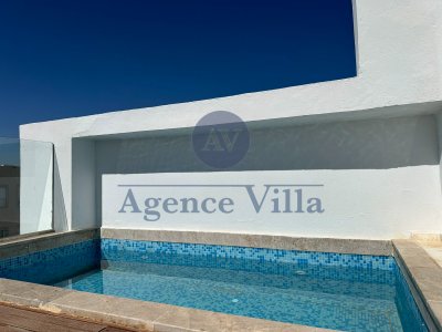 Location Duplex à Gammart (La Marsa) - Un triplex s5 à gammarth avec piscine -
