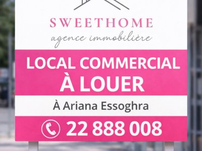 Gérance libre à Ariana Essoughra (Raoued) - Local commercial à ariana essoghra -