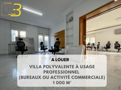 Location Autre à Mutuelle Ville (El Menzah) - Villa à usage bureautique à notre dame