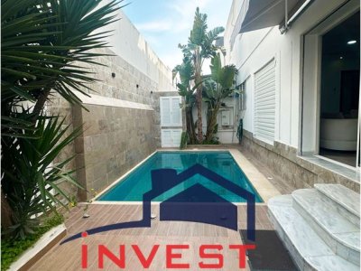 Location Maisons à Gammart (La Marsa) - Rez de jardin  avec piscine  à gammarth supérieur -