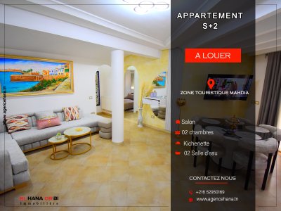 Location vacances Appart. 2 pièces à Mahdia (Mahdia) - Pour vacances s2  en plein zone touristique
