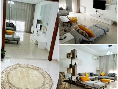 Location Appart. 5 pièces+ à El Aouina (La Marsa) - Particulier l s4 meublé neuf cité wahat à l'année -