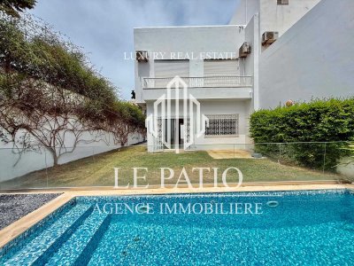 Location Maisons à Gammart (La Marsa) - Villa s3 avec jardin et piscine a gammarth -