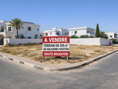 Opportunité de terrain de 500 m2 à route bouzayen km 8 près de la route principale