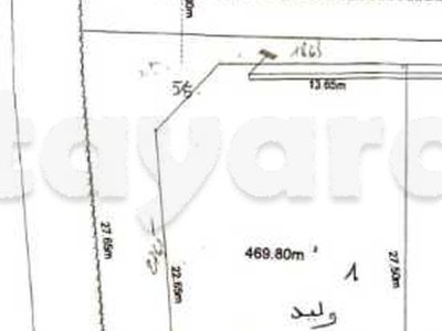 قطعة أرض مربعة  بطريق الأفران كلم7 مساحتها 469,80 م²