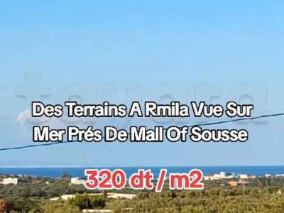 DES TERRAINS VUE SUR MER A RMILA PRÉS DE MALL OF SOUSSE