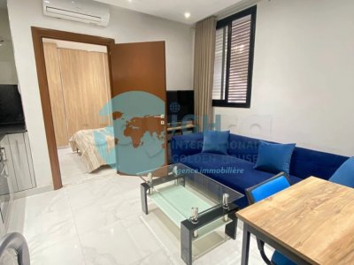 À louer l'agence IGH immobilière  : Super appartement S+1 bien meublé – Corniche Sousse