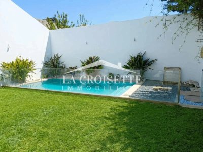 Duplex s3 avec piscine à louer  à Gammarth MDL0727