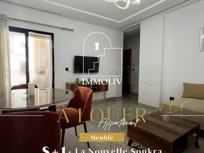 A louer un Appt S1 meublé à la Nouvelle Soukra
