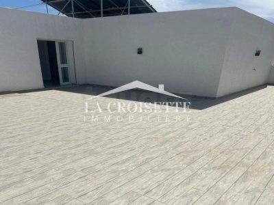 Etage de villa s2 ave terrasse à louer aux Jardins de Carthage MEL0594
