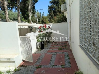 Rez-de-chaussée de villa s2 meublé à louer à Carthage MRCL0350