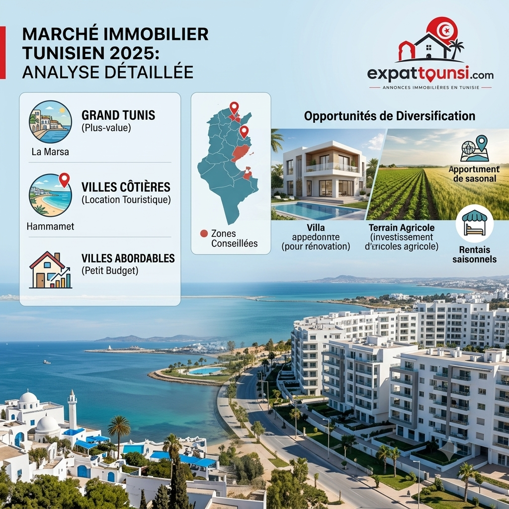 Le marché immobilier tunisien en 2025 : tendances et perspectives