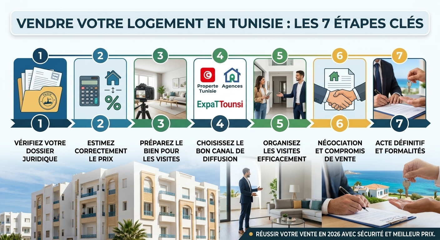 Les étapes clés pour vendre votre logement en Tunisie