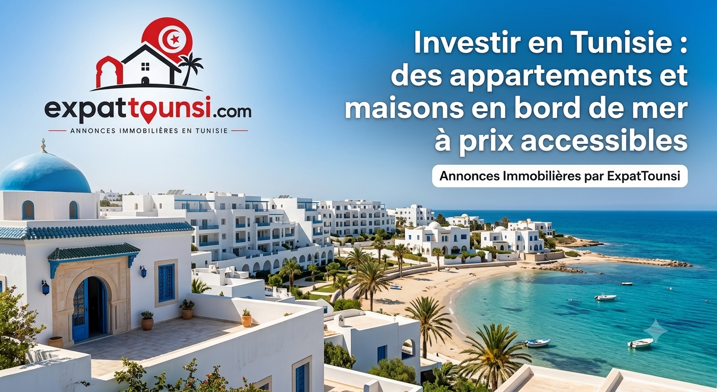Investir en Tunisie : des appartements et maisons en bord de mer à prix accessibles